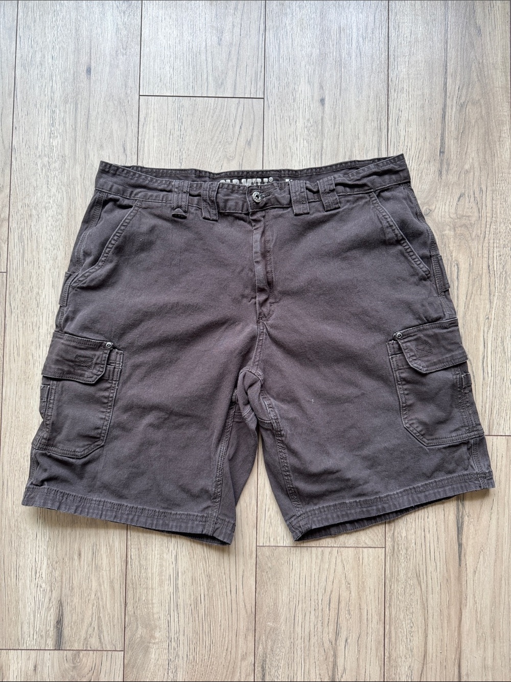 Old Mill Men’s Cargo Shorts Size 40 Brown Cotton Stretch Utility Casual Outdoor